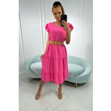 Kesi Pink dress with ruffles Cene