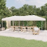 vidaXL Zložljiv vrtni šotor bel 3x6 m | Shoptok.si