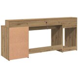  Radni stol s LED svjetlima 200x55x91 cm konstruirano drvo | Eponuda.ba