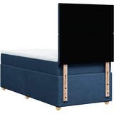  Krevet s oprugama i madracem plavi 90 x 190 cm od tkanine | shoptok.hr