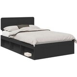  Okvir za krevet Crna 120 x 200 cm Čvrsto borovo drvo | shoptok.hr