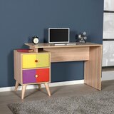 Hanah home rainbow multicolor study desk Cene