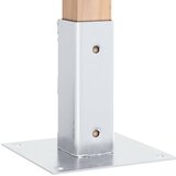  Postolja za stupove kvadratna 12 kom 46x46 mm pocinčani čelik | shoptok.hr