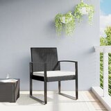 Maison Chic vrtni jedilni stoli - stol za vrt 2 kosa črn pp ratan JS282, (21878899) | Shoptok.si