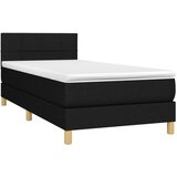  s oprugama i madracem crni 100 x 200 cm od tkanine | shoptok.hr