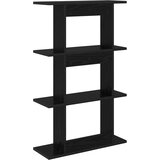  Stenska polica Montaža za steno Črni hrast 56 x 20 x 90 cm, (5000307375) | Shoptok.si