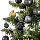 Tutumi Set Crnih Božićnih Kuglica za Ukras Božićnog Drvca - 100 komada | shoptok.hr