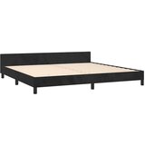 vidaXL Okvir za krevet s uzglavljem crni 200x200 cm baršunasti | shoptok.hr