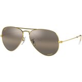 Ray-ban Aviator Chromance Collection RB3025 9196G5 Polarized L (62) Zlata/Rjava Cene