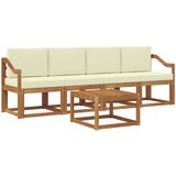  Set vanjskih sofa 5 kom. Prirodna i krem | shoptok.hr