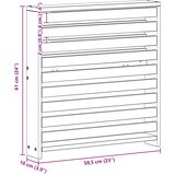MODUL naslona za ruke 2 kom. Bijela 58,5 x 10 x 61 cm | shoptok.hr