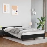  Okvir kreveta s uzglavljem bez madraca crni 120x200 cm | shoptok.hr