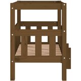 Krevet za pse crna 65,5x50,5x70 cm od masivne borovine | Eponuda.ba