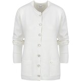 Pri Classic warm thick short cardigan sweater EMILIA decorative buttons | shoptok.hr