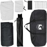 Kamping šator 6-osobni Bijeli Blackout Poliester i čelik | shoptok.hr