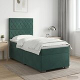  Boxspring krevet s madracem Tamnozelena 90 x 200 cm Bar&amp;scaron;un Slike