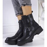 Gemre Black eco-leather ankle boots Leurbost | shoptok.hr