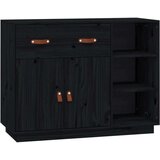  Komoda crna 98 5x40x75 cm od masivne borovine | shoptok.hr