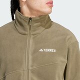 Adidas Tehnička flis jakna maslinasta / bijela | shoptok.hr