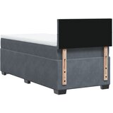  box spring s madracem tamnosivi za 1 osobu baršunasti | shoptok.hr