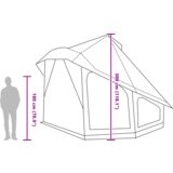 Obiteljski Tipi Šator Plavi Vodootporni za 10 Osoba | shoptok.hr