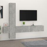 The Living Store Komplet TV omaric 5-delni betonsko siv inženirski les - Komplet TV Omaric, (21624889) | Shoptok.si