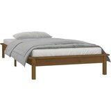  Posteljni okvir medeno rjav 100x200 cm trden les, (21073612) | Shoptok.si
