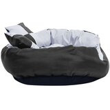 vidaXL Dvostrani perivi jastuk za pse sivo-crni 85 x 70 x 20 cm | shoptok.hr