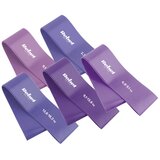 Rebel ACTIVE Lateks fitnes mini elastične trake set 5 komada ljubičasti RBA-3002-PU Cene