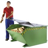 eurokraft pro Zložljiv pokrov, za posodo s prostornino 2 m³, pocinkana | Shoptok.si