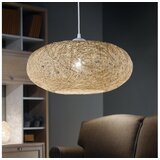 Eglo Campilo visilica/1 e27 1x60w, bijela plastika/bež tekstil | shoptok.hr