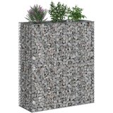 Gabionski uzdignuti krevet 2 pcs Srebrno 130 x 50 x 150 cm | shoptok.hr