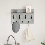  Vješalica za kapute na zidu Zidne Betonski sivi 60 x 40 x 12 cm | shoptok.hr
