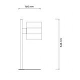 Bb Link Stona lampa 1*E14 Crna/Hrom TALIA 56 | ePonuda.com