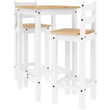  The Living Store Barska garnitura 3-delna bela trdna borovina - Barska Garnitura, (21450903) | Shoptok.si