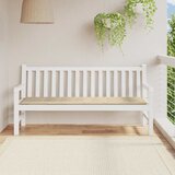  Jastuk za vrtnu klupu bež 180 x 50 x 3 cm od tkanine Oxford | shoptok.hr