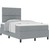vidaXL Box Spring krevet s madracem Svijetlosiva 120x200 cm Tkanina Cijene