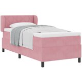 vidaXL Box Spring Postelja z Blazino Roza 90x200 cm Žamet Cene