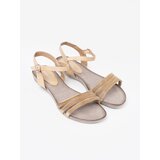 Shelvt Caramel sandals with decorative straps | shoptok.hr