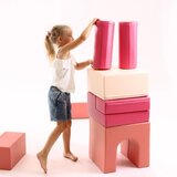  11-dijelni set mekih igara, poligon, kockice od pjene, ružičasta - NOVO | shoptok.hr