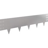  Ograda oko Travnjaka 20 pcs 100 x 25 cm Čelik Srebrna | Eponuda.com