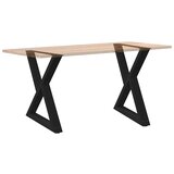  Noge za blagovaonski stol 2 kom Crne 80 x (72-73,3) cm Čelične | shoptok.hr