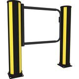 Axelent Vrata za pešce, samozapiralna, VxŠxD 200 x 622 x 770 mm, grafitno črna barva RAL 9011 | Shoptok.si