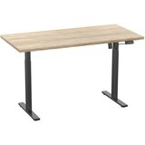 MID.YOU Dvižna Miza E-lona, Barva Hrasta, Črna, 160x80cm | Shoptok.si