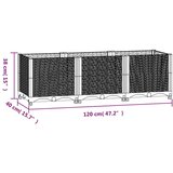  Povišena gredica 120x40x38 cm od polipropilena | shoptok.hr