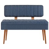 Woody Fashion Trpezarijska klupa Vina 1048 110x85x36cm Bež-Tamnoplava | Eponuda.ba