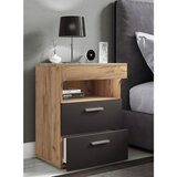 MID.YOU NOČNA OMARICA, antracit, medeni hrast | Shoptok.si