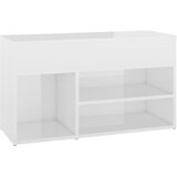 Maison Chic Klop za čevlje - Sedež za čevlje visok sijaj bela 80x30x45 cm iverna plošča, (21778303) Cene