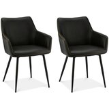 Furnhouse Garnitura 2 črnih jedilnih stolov Maria, (21151604) | Shoptok.si