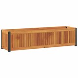  Vrtna sadilica 110 x 30 x 27,5 cm masivno drvo bagrema i čelik | Eponuda.com